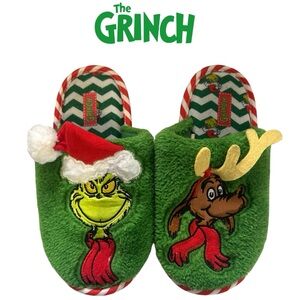 KID’S GRINCH SLIPPERS CHRISTMAS MAX SLIP ON HOLIDAY UNISEX